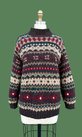 RALPH LAUREN Exclusive Hand Knit Vintage Y2K Knit Sweater • Petite Small