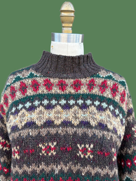 RALPH LAUREN Exclusive Hand Knit Vintage Y2K Knit Sweater • Petite Small