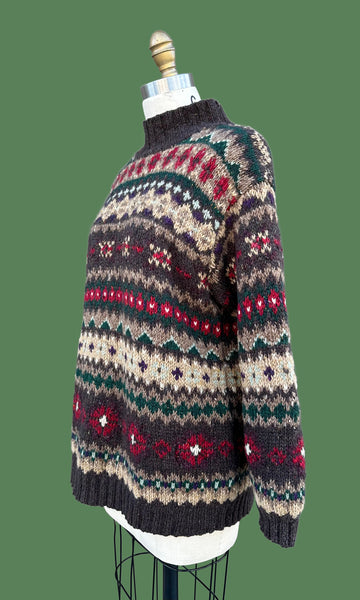 RALPH LAUREN Exclusive Hand Knit Vintage Y2K Knit Sweater • Petite Small