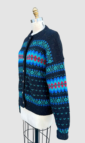 VINTAGE REI ALPS Wool 80s Knit Sweater • Large