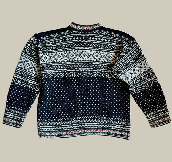 VINTAGE L.L. BEAN Wool 80s Pullover Sweater • Med. to Lg.