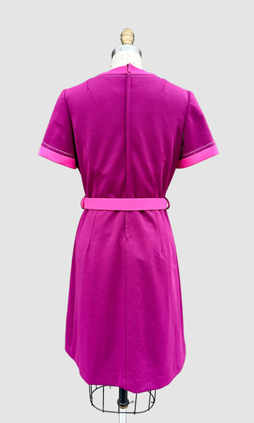 DIOLEN LOFT 70s Vintage Mod Dress • Large