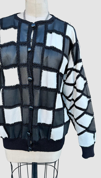 CHRISTINE PHILLIPE Vintage California 80s/90s Leather Jacket • Large