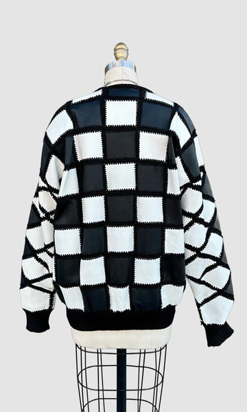 CHRISTINE PHILLIPE Vintage California 80s/90s Leather Jacket • Large