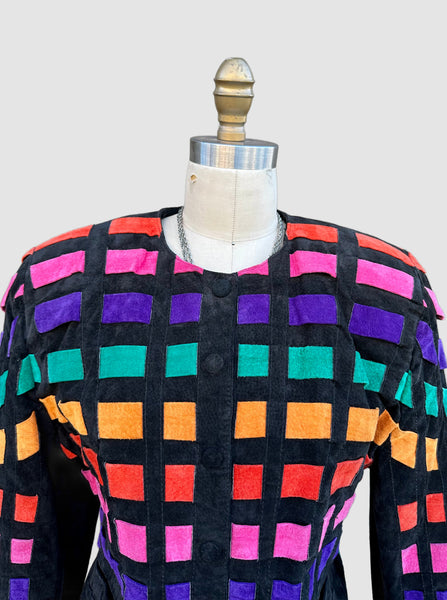 DINO'Z DISCO Vintage 80s/90s Leather Jacket • Small