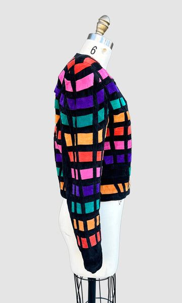 DINO'Z DISCO Vintage 80s/90s Leather Jacket • Small