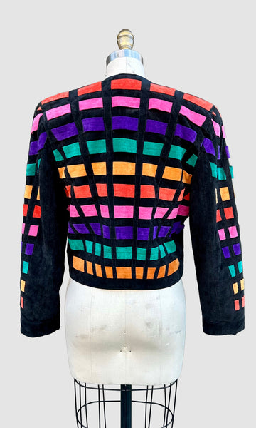 DINO'Z DISCO Vintage 80s/90s Leather Jacket • Small