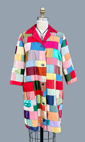 HANDMADE PATCHWORK Vintage 70s Jacket • Medium