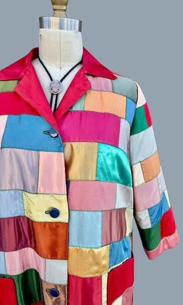 HANDMADE PATCHWORK Vintage 70s Jacket • Medium