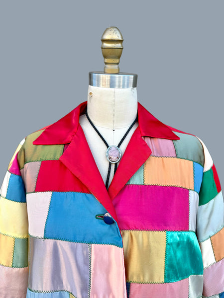 HANDMADE PATCHWORK Vintage 70s Jacket • Medium