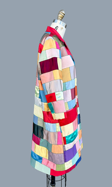 HANDMADE PATCHWORK Vintage 70s Jacket • Medium