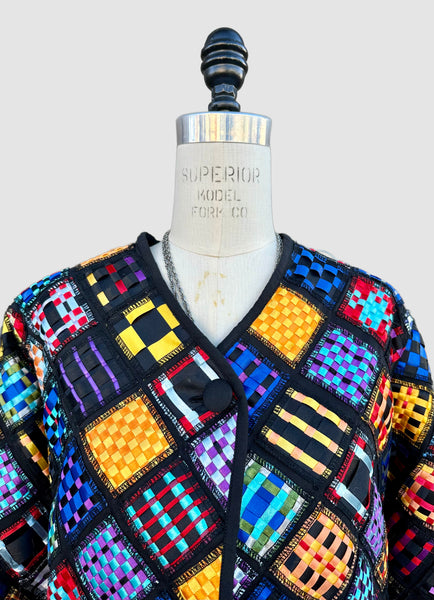 SOUL MATES Ribbon Woven Jacket • Sm. to Med.