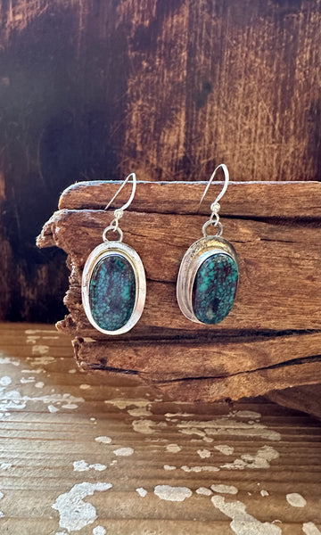 ELOUISE KE TURQUOISE Navajo Sterling Silver Earrings