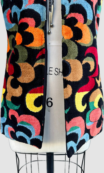 ALADDIN PSYCHEDELIC 60s/70s Vintage Tapestry Vest • Sm. to Med.