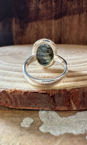 MERMAID LABRADORITE Sterling Silver Ring • Size 7