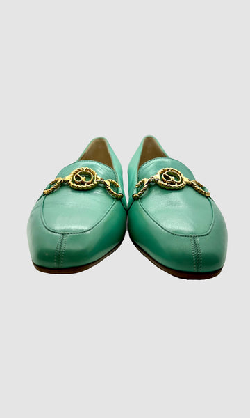 ST. JOHN TURQUOISE LOAFERS • Women's size US 7.5