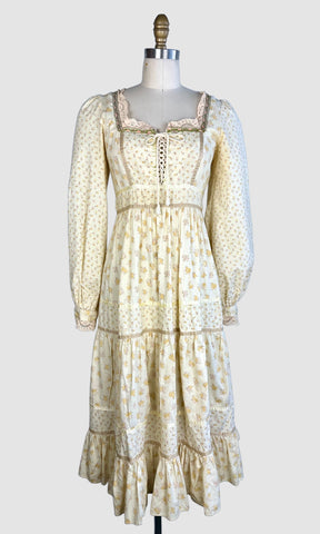 GUNNE SAX by Jessica Vintage 70s Prairie Dress • Small/Medium, Vintage size 11