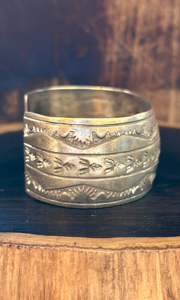 VINTAGE SILVER NAVAJO Men's Watch Cuff JM19