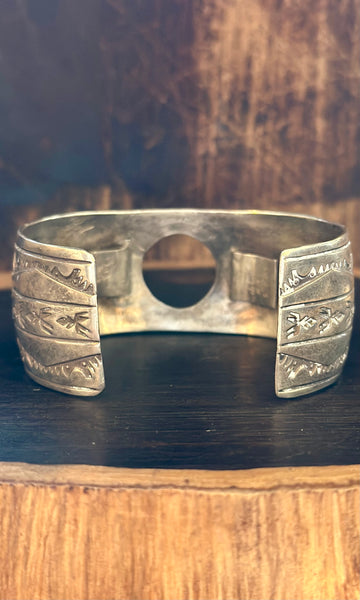VINTAGE SILVER NAVAJO Men's Watch Cuff JM19