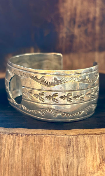 VINTAGE SILVER NAVAJO Men's Watch Cuff JM19