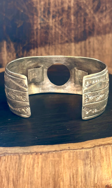 VINTAGE SILVER NAVAJO Men's Watch Cuff JM19