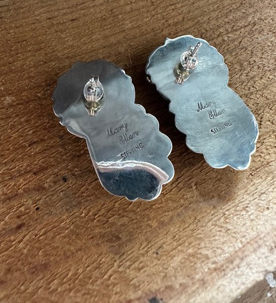 MARY ELLEN Sterling Silver and Turquoise Earrings