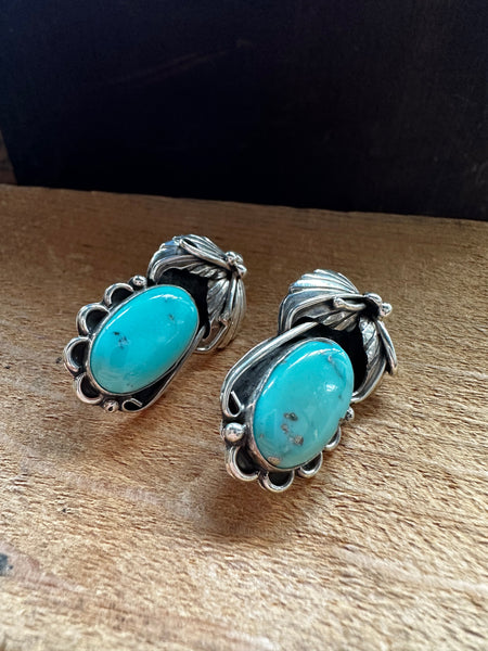 MARY ELLEN Sterling Silver and Turquoise Earrings