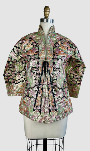 CHINESE EMBROIDERED Vintage 30s Wedding Jacket • X-Small