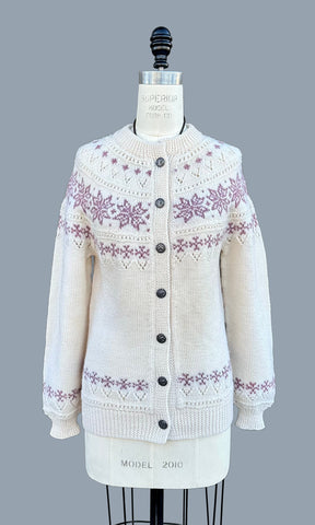 DALE OF NORWAY Wool 70s Cardigan Sweater • Small