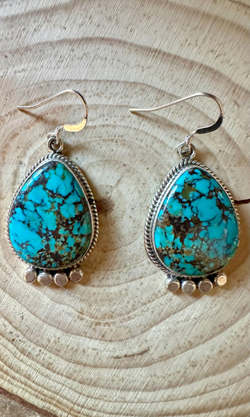 LANDSCAPE NAVAJO TURQUOISE Sterling Silver Earrings