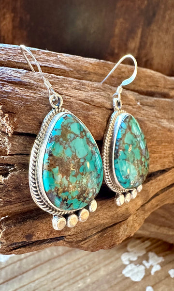 LANDSCAPE NAVAJO TURQUOISE Sterling Silver Earrings