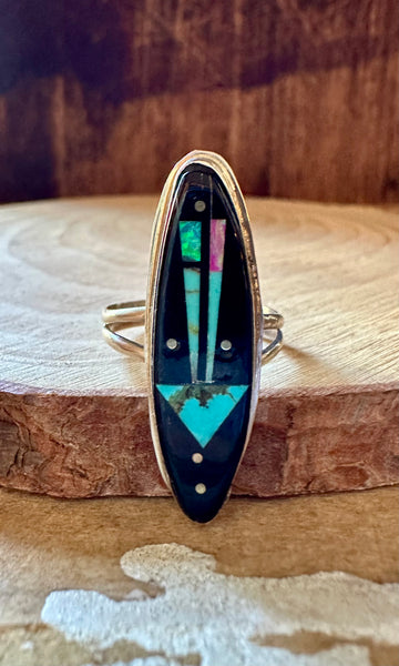 GILBERT SMITH UFO Arrow Ring Micro Inlay • Size 7