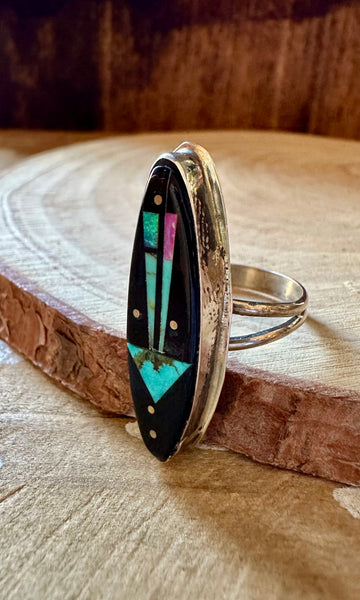 GILBERT SMITH UFO Arrow Ring Micro Inlay • Size 7