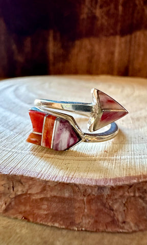 SPIRIT ARROW Micro Inlay Ring • Adjustable