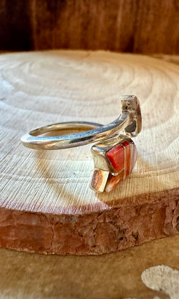 SPIRIT ARROW Micro Inlay Ring • Adjustable