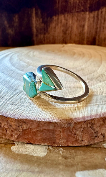 WINTER SPIRIT ARROW Micro Inlay Ring • Adjustable