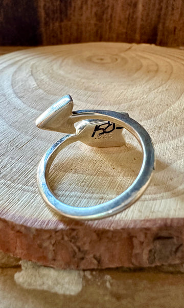 WINTER SPIRIT ARROW Micro Inlay Ring • Adjustable