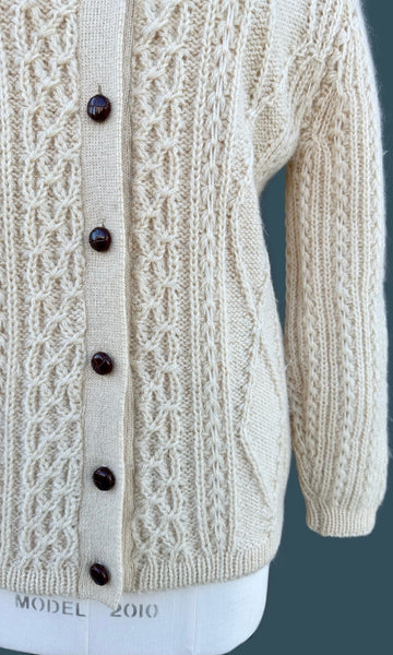 ROBERT MACKIE of SCOTLAND Fisherman Wool Sweater • Med. to Lg.