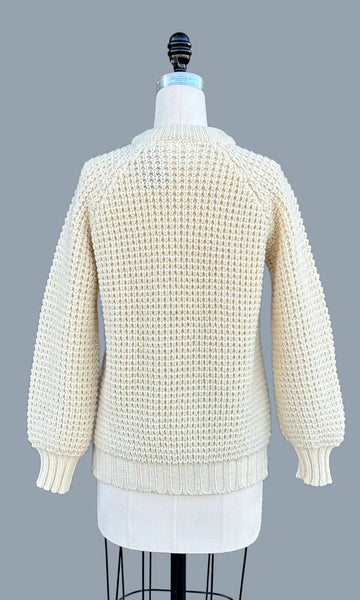 LISHEEN IRELAND FISHERMAN Wool Sweater • Small