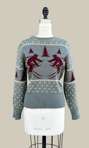 30's/40's SKI SWEATER Sweater • Small