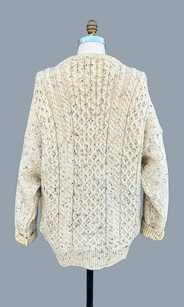 INIS CRAFTS Ireland Fisherman Wool Men's Sweater • XL