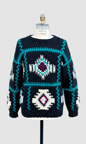 VINTAGE WICKHAM Men's Wool Sweater • Medium