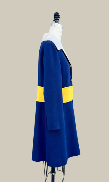 PARIS LILLI ANN San Francisco Vintage 60s Mod Coat • Med. to Lg.