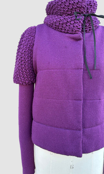 PURPLE RED VALENTINO Wool Knit Sweater • Sm. to Med.