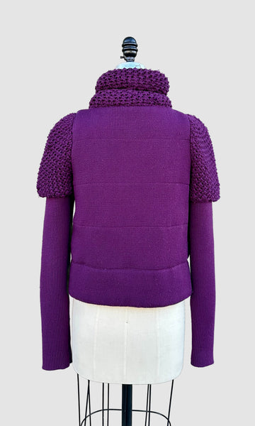 PURPLE RED VALENTINO Wool Knit Sweater • Sm. to Med.