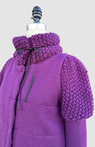 PURPLE RED VALENTINO Wool Knit Sweater • Sm. to Med.