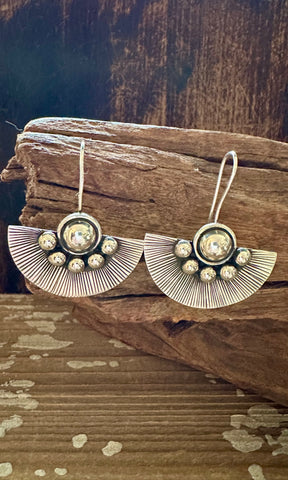 I'M A FAN Sterling Silver Statement Earrings