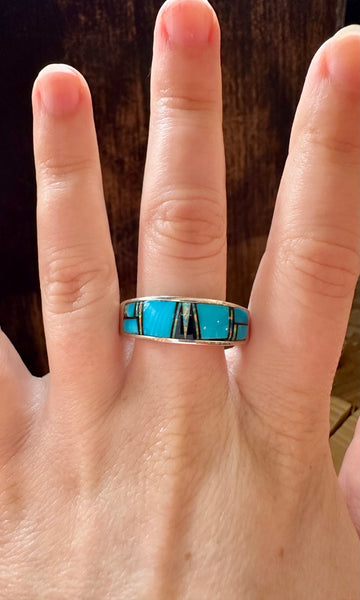 HENDRIX BLUES Micro Inlay Ring