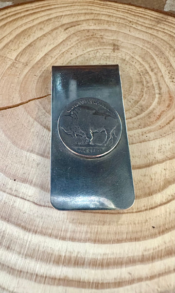 BUFFALO NICKEL Stainless Steel Money Clip