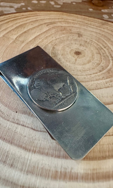 BUFFALO NICKEL Stainless Steel Money Clip